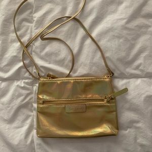 Lilly Pulitzer gold shoulder bag